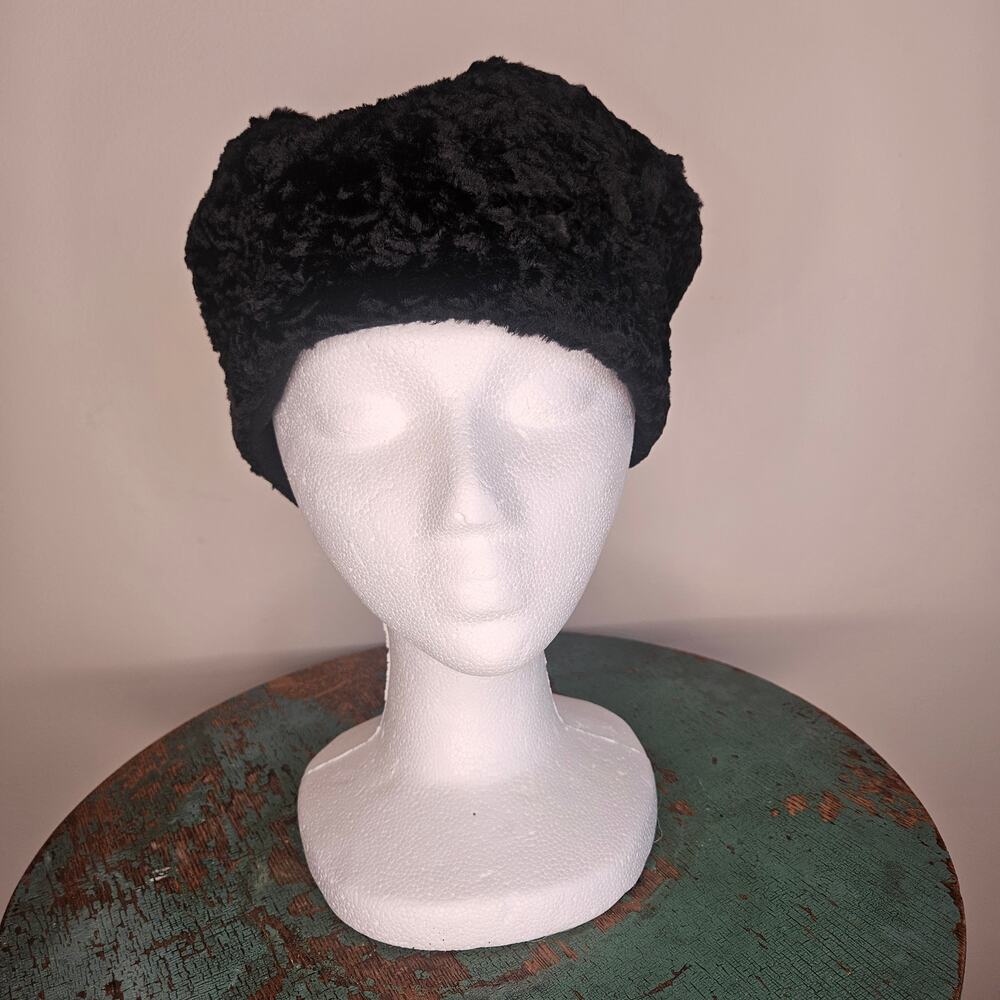 Super Soft Zazou Luxe Black Rayon/Cotton Hat, France